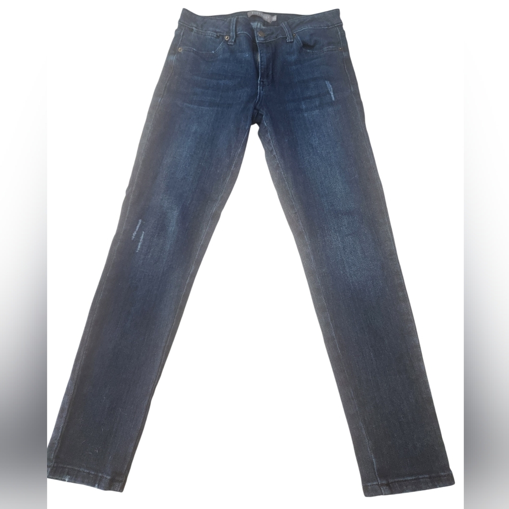 Just USA Woman's Dark Blue Straight Jeans. Size 28